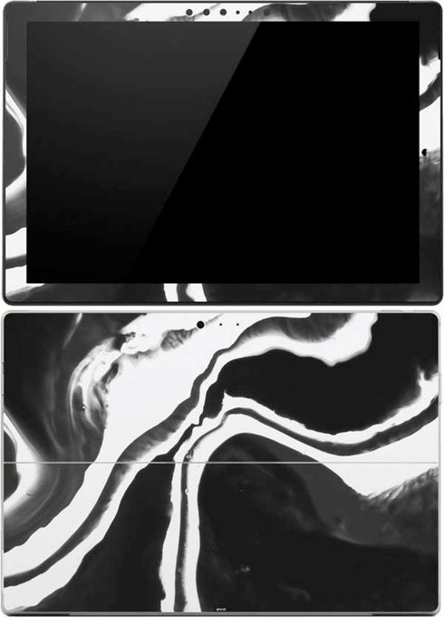 Black Marble Ink Surface Pro (2017) Skin